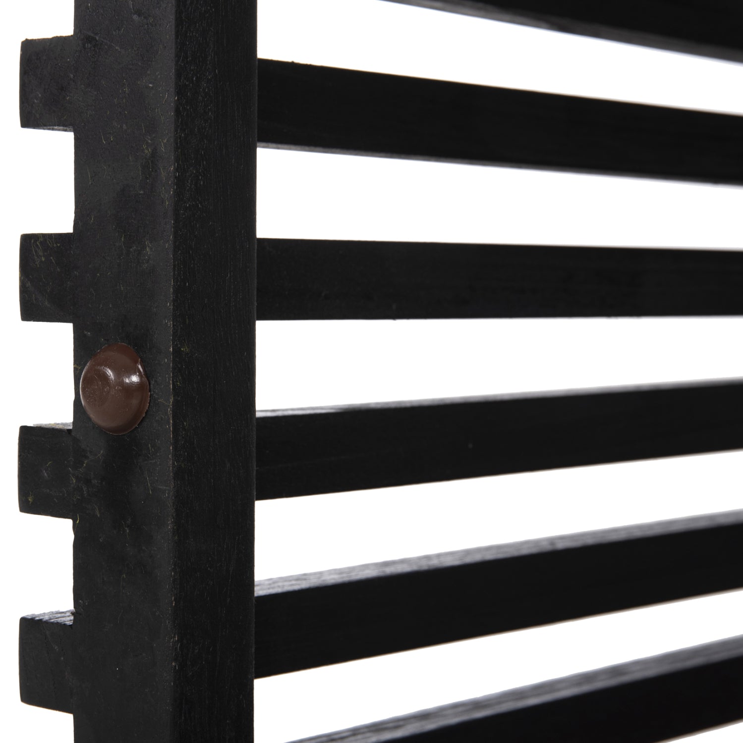INDOOR TABLE LEGS-BASE SQUARE FRANTZ HM9460.12 MINDI WOOD IN BLACK 45x45x73Hcm.