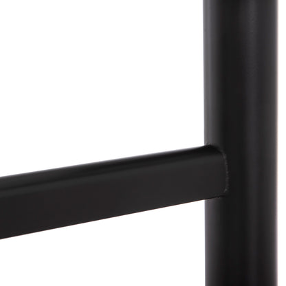 BASE FOR TABLE HM468.11 ALUMINUM DOUBLE IN MATTE BLACK WITH HEIGHT ADJUSTERS 100Χ40Χ73Hcm.