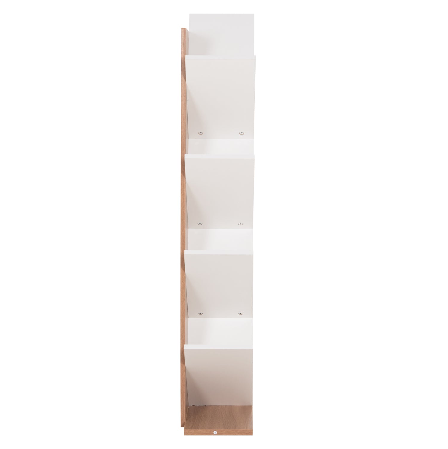 BOOKCASE LIANA HM9028.14 MELAMINE IN SONAMA/WHITE 46x22x128.5Hcm.