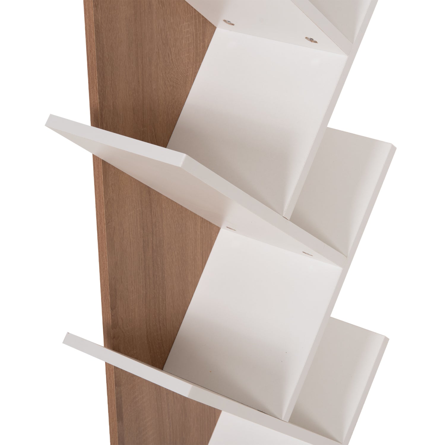BOOKCASE LIANA HM9028.14 MELAMINE IN SONAMA/WHITE 46x22x128.5Hcm.