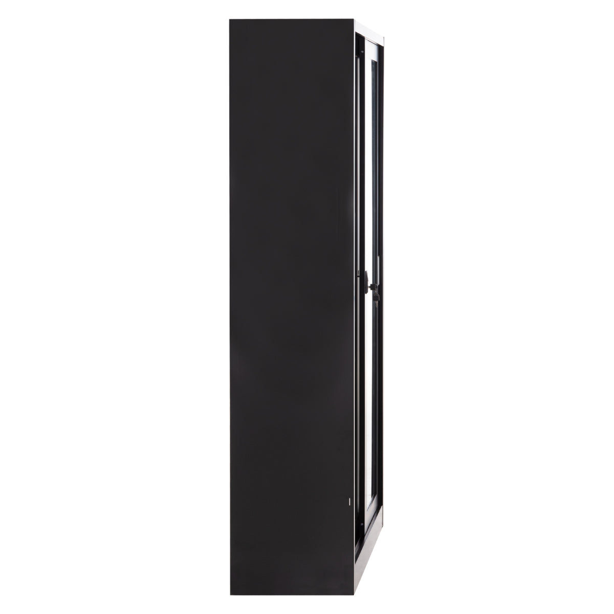 ΒΙΒΛΙΟΘΗΚΗ ΜΕ ΣΥΡΟΜΕΝΕΣ ΠΟΡΤΕΣ SIDER HM6632.01 ΜΕΤΑΛΛΙΚΗ ΜΑΥΡΗ 90x40x185Υεκ