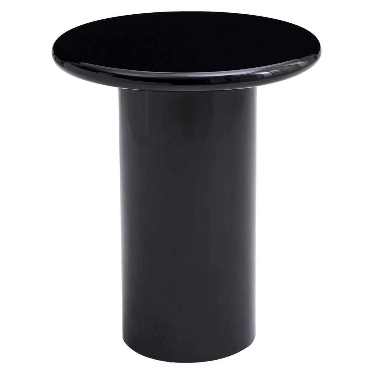 ΒΟΗΘΗΤΙΚΟ ΤΡΑΠΕΖΑΚΙ SOLNA HM18455.02 MDF ΣΕ GLOSSY ΜΑΥΡΟ Φ50x59Υεκ