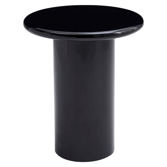 ΒΟΗΘΗΤΙΚΟ ΤΡΑΠΕΖΑΚΙ SOLNA HM18455.02 MDF ΣΕ GLOSSY ΜΑΥΡΟ Φ50x59Υεκ