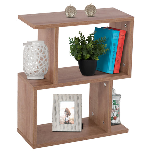 SIDE TABLE AMEER WITH STORAGE SPACES HM8881.11 MELAMINE IN NATURAL COLOR 50x17x56Hcm.