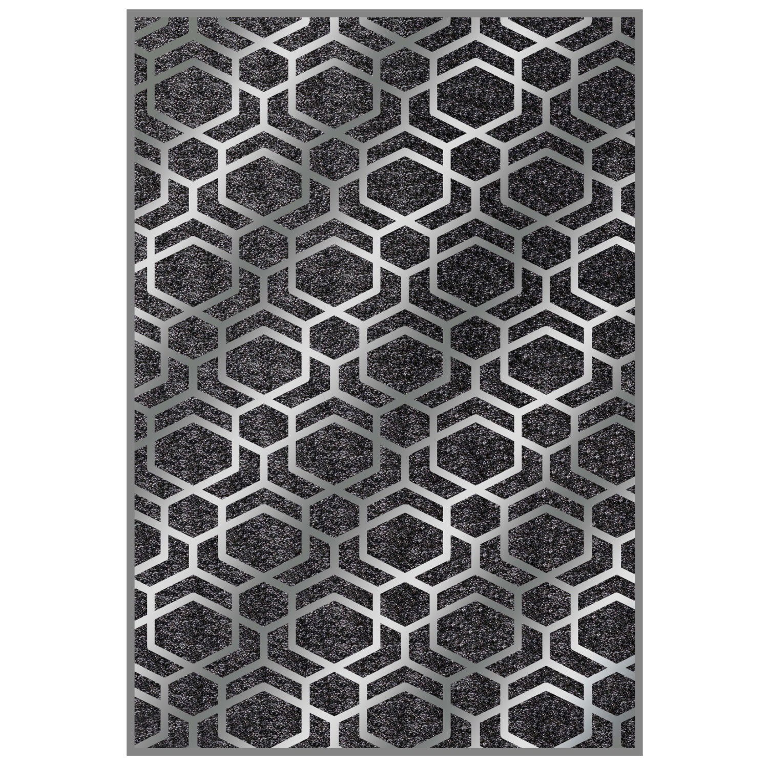 JOSIANE HM7675.31 160X230cm, grey-silver with fringes