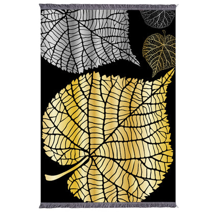 LIVING ROOM WITH FRINGES JOSIANE HM7675.39 LEAVES 160X230
