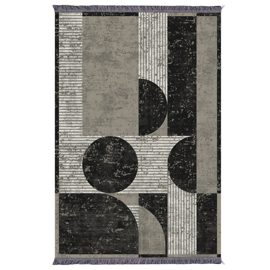 LIVING ROOM CARPET WITH FRINGES JOSIANE HM7676.46 MULTICOLOR 80Χ150