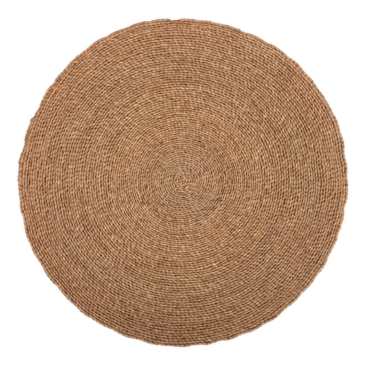 ROUND RUG CRATER HM7849 MENDONG GRASS IN NATURAL COLOR Φ150cm.