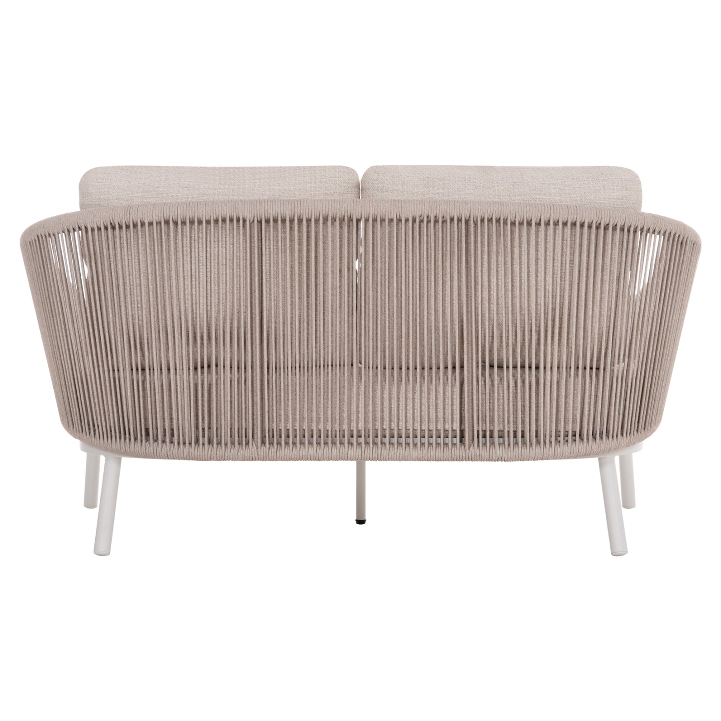 DAYBED SERIES XANTION HM6474.02 WHITE ALUMINUM-ROPE-OLEFIN FABRIC 157x147x88Hcm.