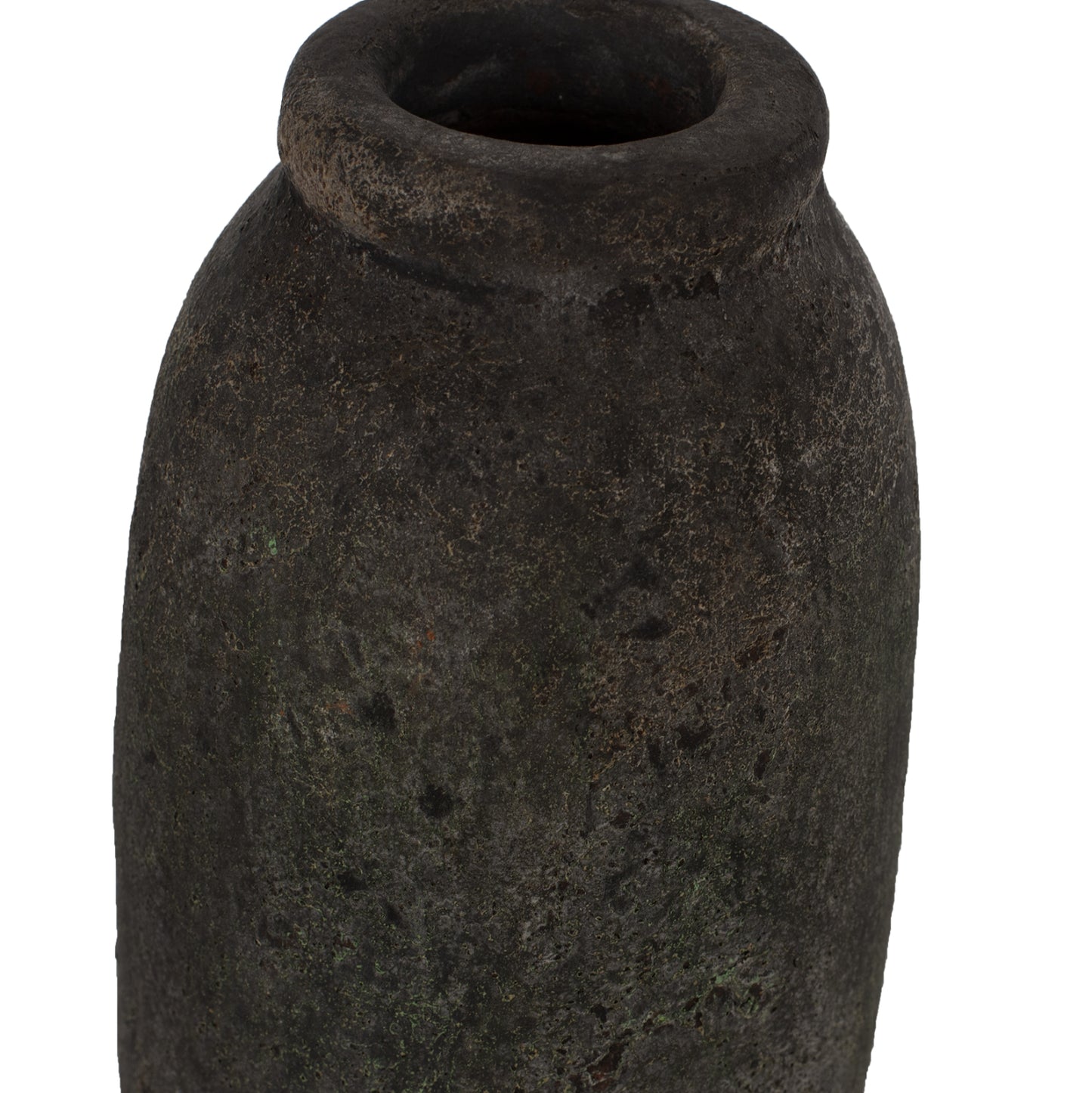 DECOR VASES 3PCS HM7711 TERRACOTTA FOSSIL GREY