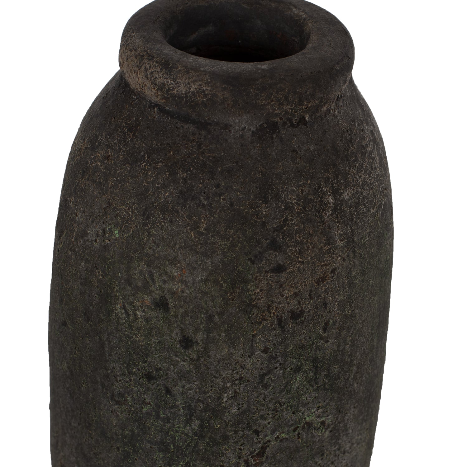 DECOR VASES 3PCS HM7711 TERRACOTTA FOSSIL GREY