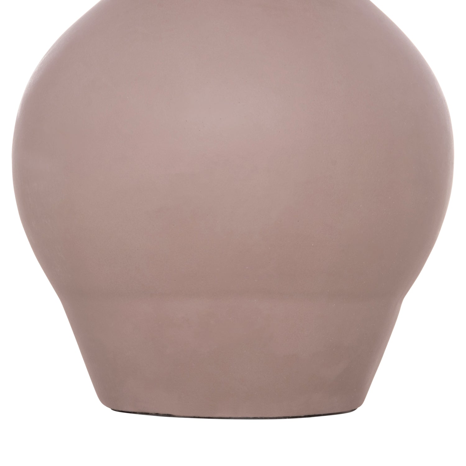 DECORATIVE FLOOR VASE NEBULA HM4660.05M FIBER CEMENT IN TAUPE--TEAK WOOD Φ45x148Hcm.