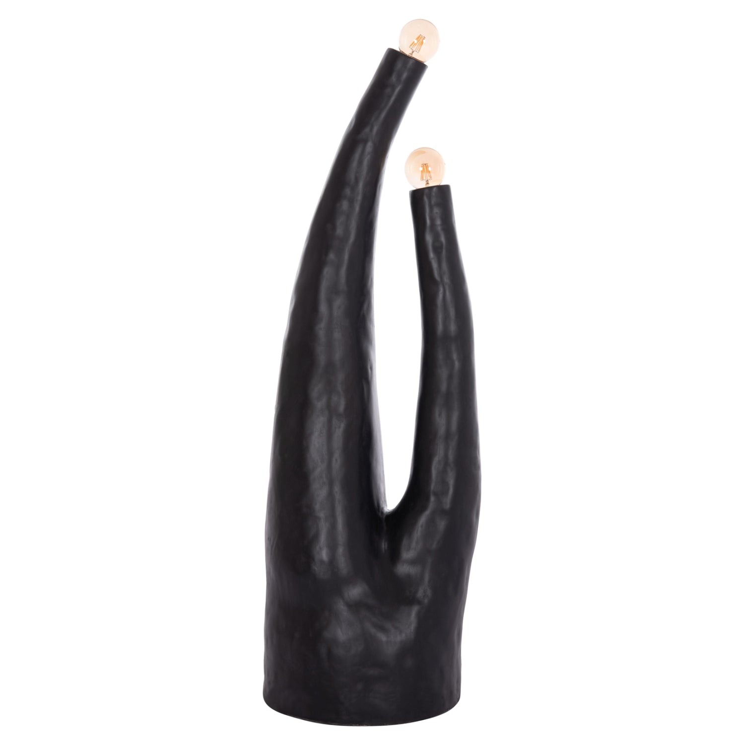 DECORATIVE FLOOR LAMP TUSKEN HM4702.01 FIBER CEMENT-BLACK 50x43x145Hcm.