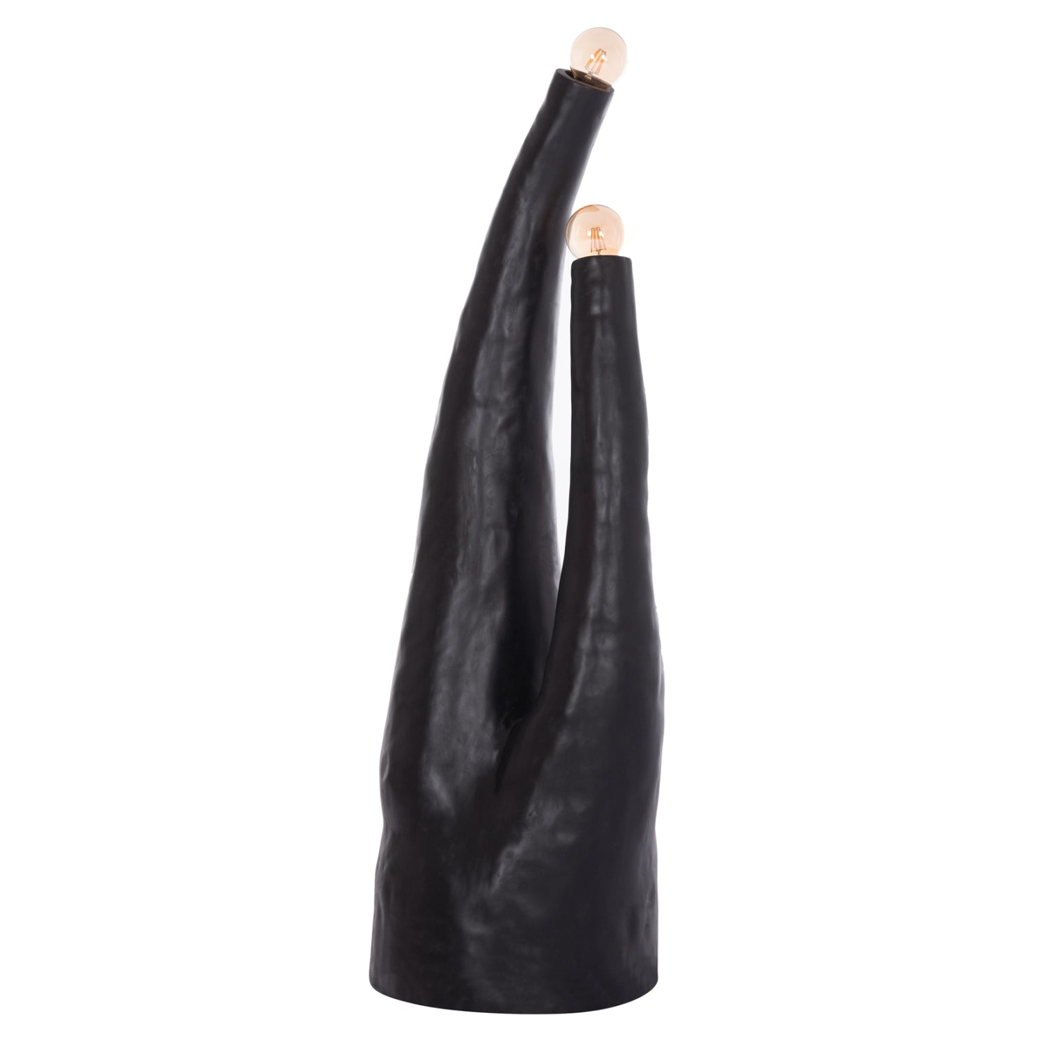 DECORATIVE FLOOR LAMP TUSKEN HM4702.01 FIBER CEMENT-BLACK 50x43x145Hcm.