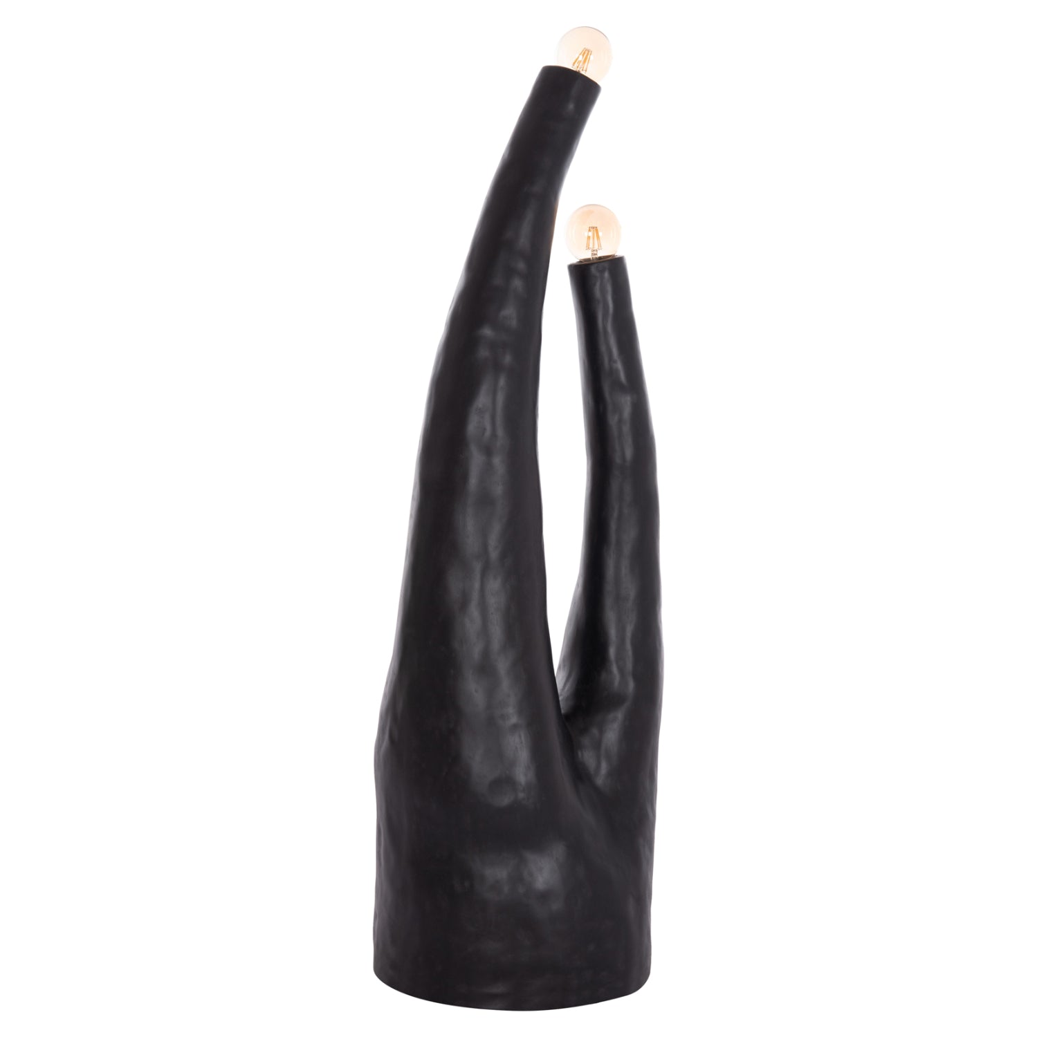 DECORATIVE FLOOR LAMP TUSKEN HM4702.01 FIBER CEMENT-BLACK 50x43x145Hcm.