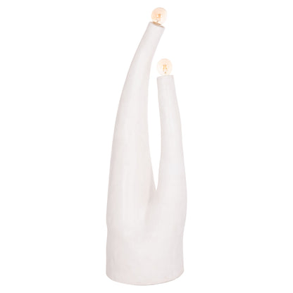DECORATIVE FLOOR LAMP TUSKEN HM4702.02 FIBER CEMENT-WHITE 50x43x145Hcm.