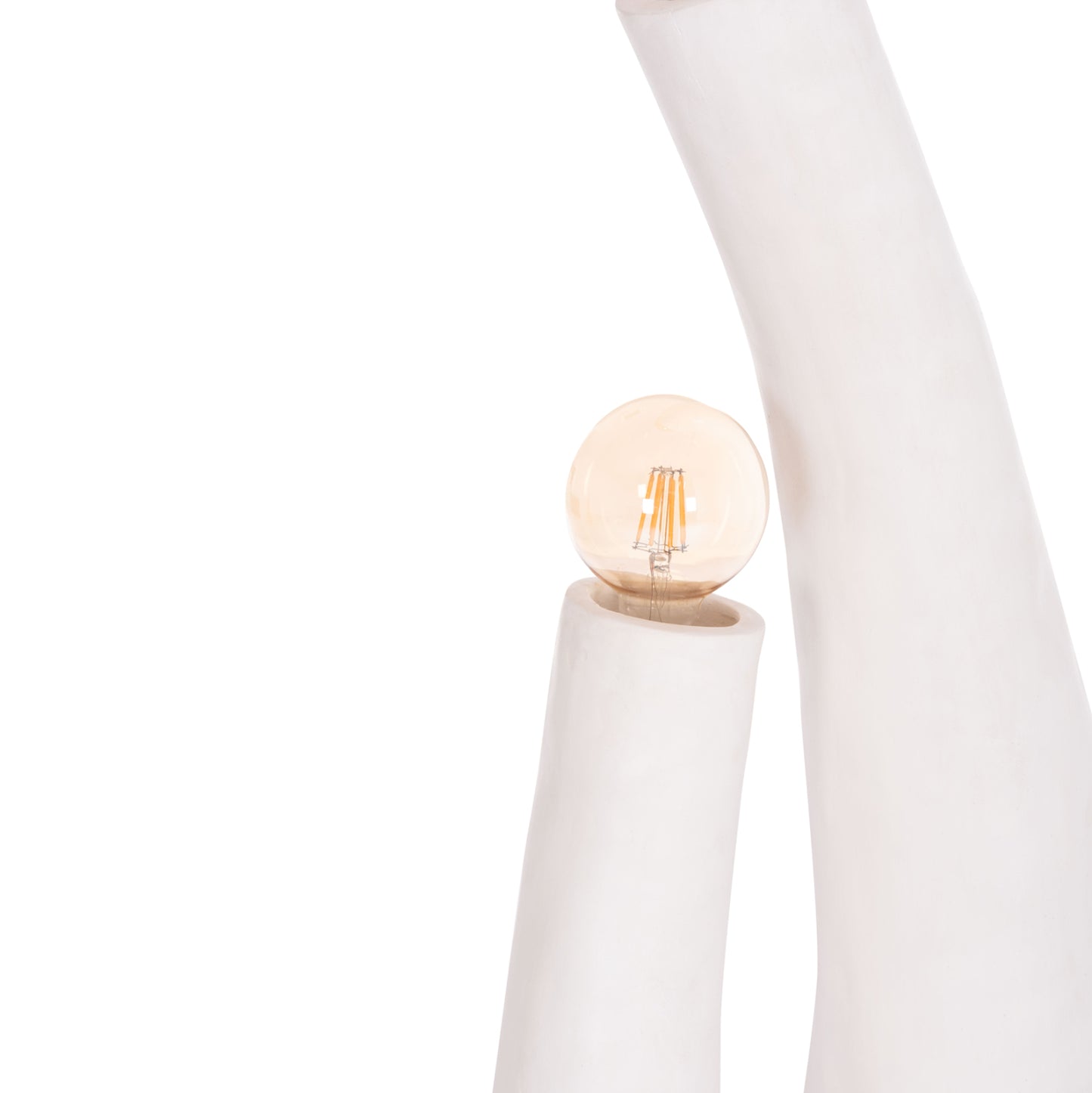 DECORATIVE FLOOR LAMP TUSKEN HM4702.02 FIBER CEMENT-WHITE 50x43x145Hcm.
