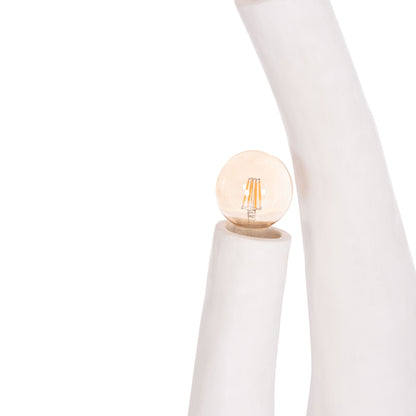 DECORATIVE FLOOR LAMP TUSKEN HM4702.02 FIBER CEMENT-WHITE 50x43x145Hcm.