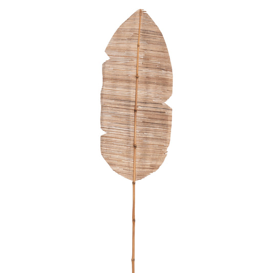 DECORATIVE LEAF ΗΜ7873 WATER HYACINTH IN NATURAL COLORING 32x200x3 cm.