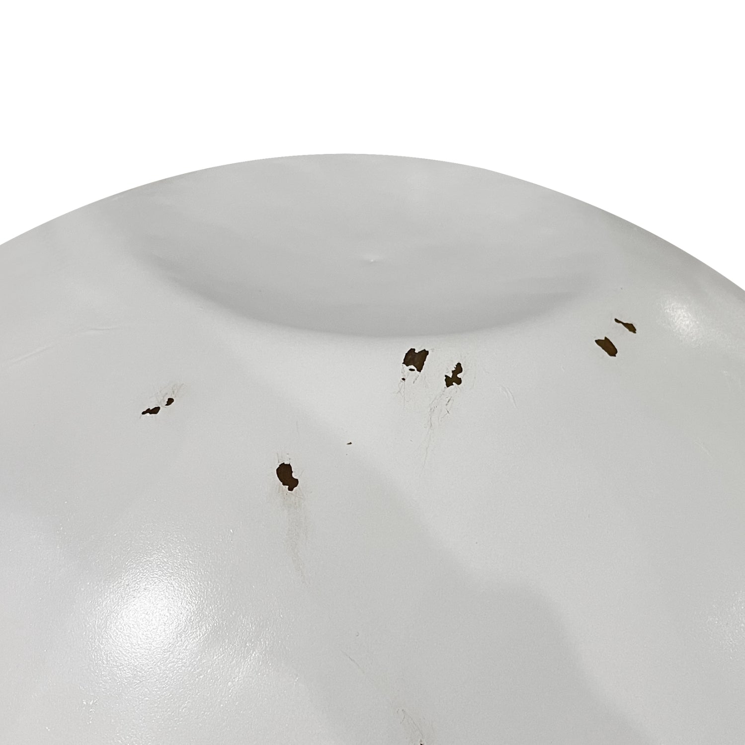 ROUND COFFEE TABLE BOWL HM8717.23 WHITE WITH ACACIA WOOD TOP Φ91x38,5Hcm. Β'RATED