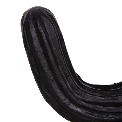 DECORATIVE FLOOR STANDING CACTUS HM4386.01L PLASTER IN BLACK 63x37x150Hcm.