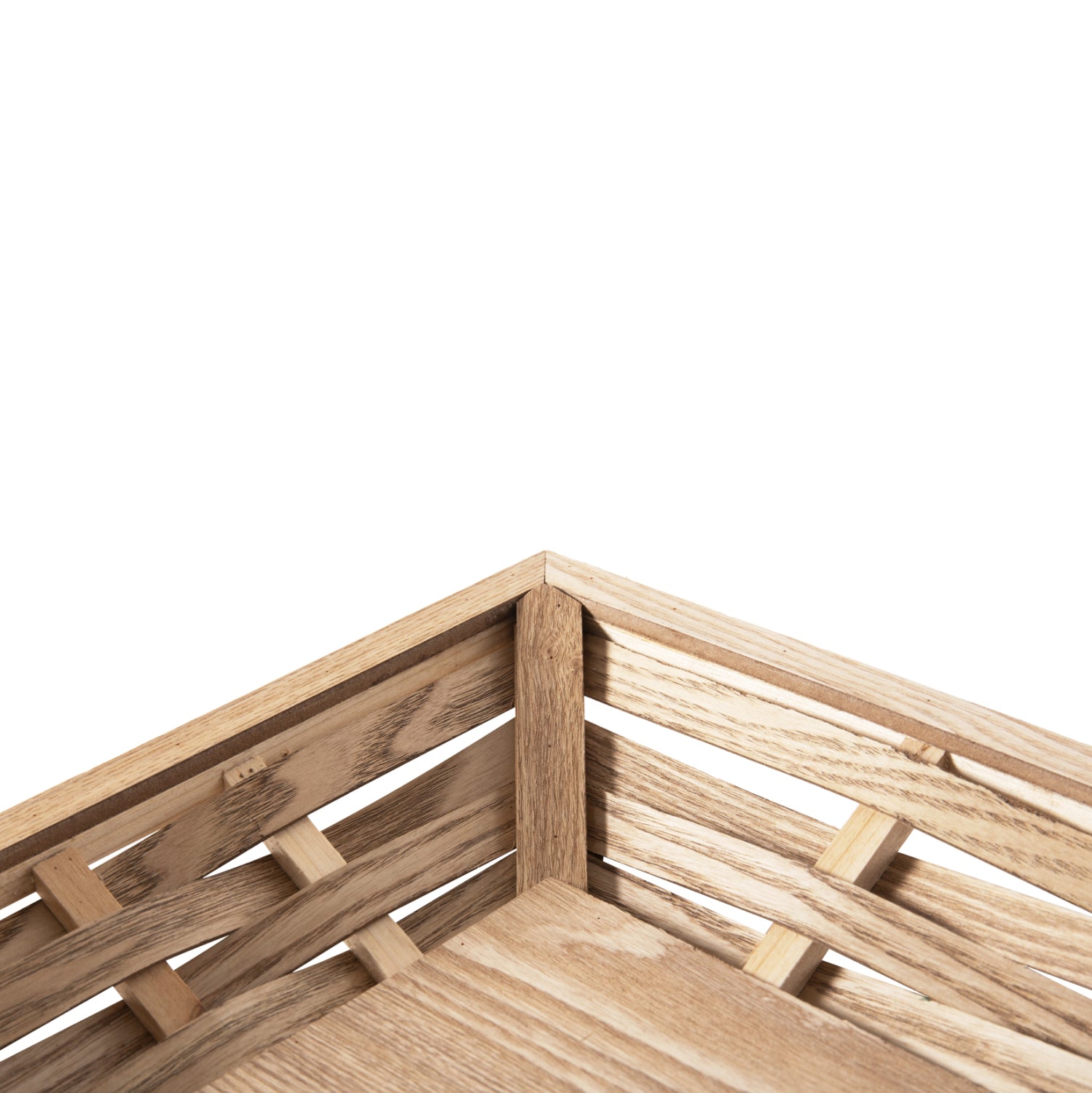 SERVING TRAY RECTANGULAR HM4228 FIR WOOD & MDF 51x32x5,5Hcm.