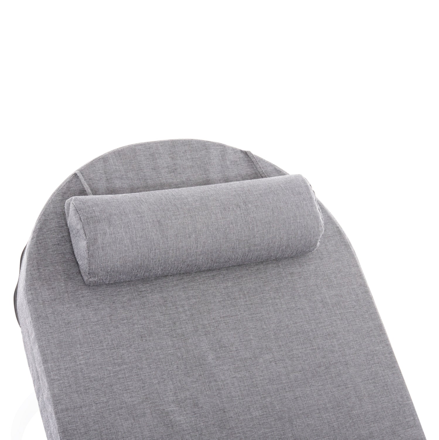 PROFESSIONAL SUNLOUNGER MALLOW HM10715.01 WHITE ALUMINUM & GREY CUSHION 198x71x40,5-103Hcm.