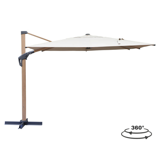 PROFESSIONAL UMBRELLA JAVANTE HM6622.02 HEAT TRANSFER ALUMINUM--BEIGE SHADE 3x3x2.56Hm