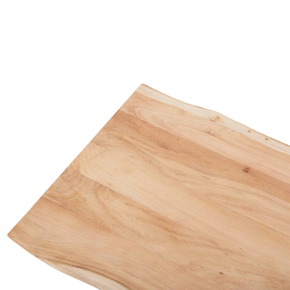 TABLETOP-SOLID ACACIA WOOD HM8465.21 NATURAL WOOD COLOR 140x80x4(thickness) cm.