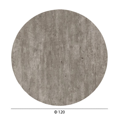 HPL TABLETOP HM6351.37 ROUND IN CONCRETE Φ120cm.