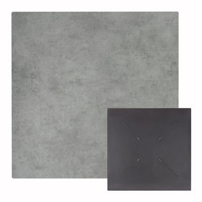 HPL TABLETOP HM5837.32 SQUARE IN CEMENT COLOR 60X60cm