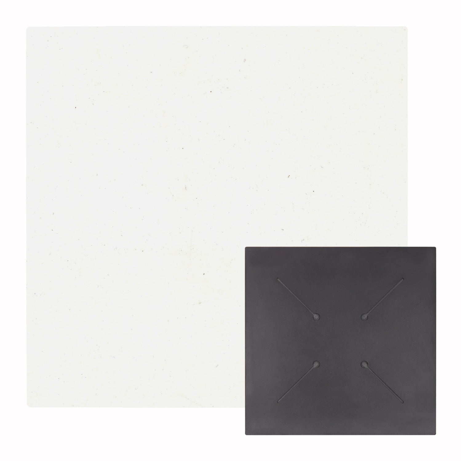 HPL TABLETOP HM5837.22 SQUARE IN WHITE COLOR 60X60cm