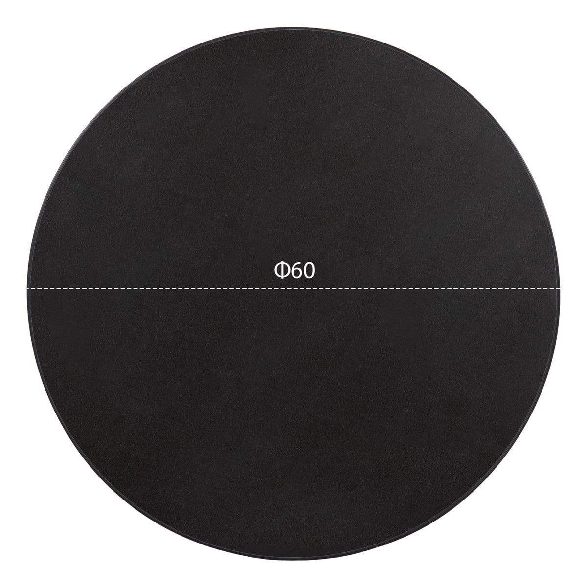 ΕΠΙΦΑΝΕΙΑ ΤΡΑΠΕΖΙΟΥ SINTERED STONE HM6652.01 ΜΕ ΠΛΑΙΣΙΟ ALU ΜΑΥΡO Φ60εκ.