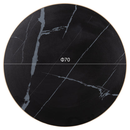 ΕΠΙΦΑΝΕΙΑ ΤΡΑΠΕΖΙΟΥ SINTERED STONE HM6653.13 ΜΕ ΠΛΑΙΣΙΟ ALU ΧΡΥΣΟ Φ70εκ.