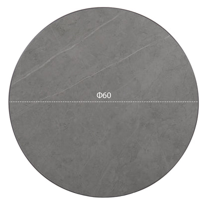 ΕΠΙΦΑΝΕΙΑ ΤΡΑΠΕΖΙΟΥ SINTERED STONE HM6652.05 ΜΕ ΠΛΑΙΣΙΟ ALU ΓΚΡΙ Φ60εκ.