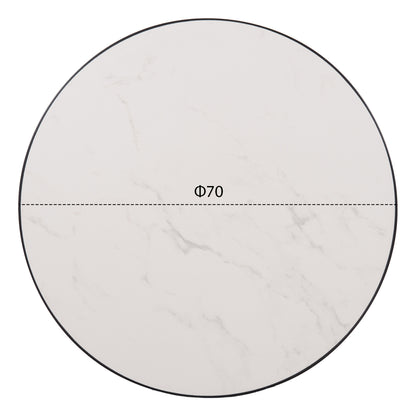 ΕΠΙΦΑΝΕΙΑ ΤΡΑΠΕΖΙΟΥ SINTERED STONE HM6653.02 ΜΕ ΠΛΑΙΣΙΟ ALU ΜΑΥΡΟ Φ70εκ.