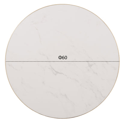 ΕΠΙΦΑΝΕΙΑ ΤΡΑΠΕΖΙΟΥ SINTERED STONE HM6652.12 ΜΕ ΠΛΑΙΣΙΟ ALU ΧΡΥΣΟ Φ60εκ.