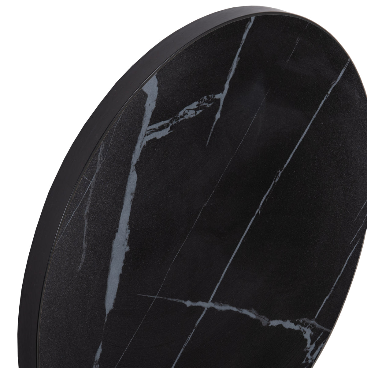 ΕΠΙΦΑΝΕΙΑ ΤΡΑΠΕΖΙΟΥ SINTERED STONE HM6652.03 ΜΕ ΠΛΑΙΣΙΟ ALU ΜΑΥΡΟ Φ60εκ.