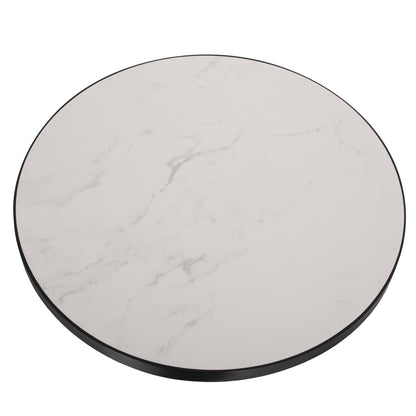ΕΠΙΦΑΝΕΙΑ ΤΡΑΠΕΖΙΟΥ SINTERED STONE HM6653.02 ΜΕ ΠΛΑΙΣΙΟ ALU ΜΑΥΡΟ Φ70εκ.