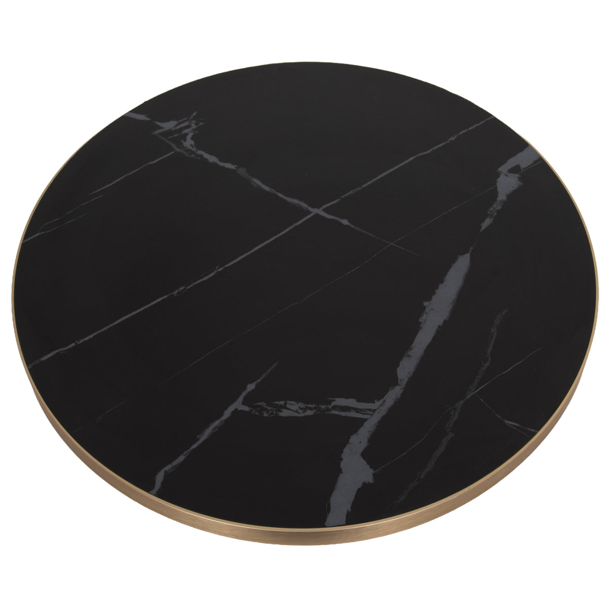 ΕΠΙΦΑΝΕΙΑ ΤΡΑΠΕΖΙΟΥ SINTERED STONE HM6653.13 ΜΕ ΠΛΑΙΣΙΟ ALU ΧΡΥΣΟ Φ70εκ.