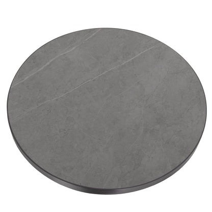 ΕΠΙΦΑΝΕΙΑ ΤΡΑΠΕΖΙΟΥ SINTERED STONE HM6653.05 ΜΕ ΠΛΑΙΣΙΟ ALU ΓΚΡΙ Φ70εκ.