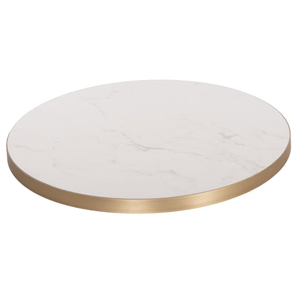 ΕΠΙΦΑΝΕΙΑ ΤΡΑΠΕΖΙΟΥ SINTERED STONE HM6652.12 ΜΕ ΠΛΑΙΣΙΟ ALU ΧΡΥΣΟ Φ60εκ.