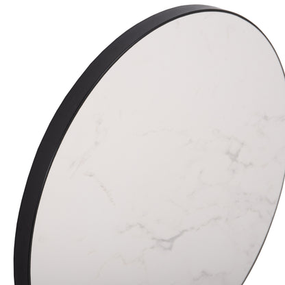 ΕΠΙΦΑΝΕΙΑ ΤΡΑΠΕΖΙΟΥ SINTERED STONE HM6652.02 ΜΕ ΠΛΑΙΣΙΟ ALU ΜΑΥΡΟ Φ60εκ.