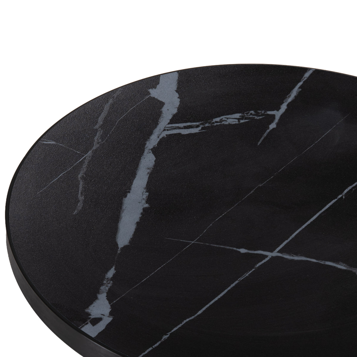 ΕΠΙΦΑΝΕΙΑ ΤΡΑΠΕΖΙΟΥ SINTERED STONE HM6652.03 ΜΕ ΠΛΑΙΣΙΟ ALU ΜΑΥΡΟ Φ60εκ.