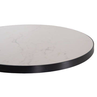 ΕΠΙΦΑΝΕΙΑ ΤΡΑΠΕΖΙΟΥ SINTERED STONE HM6653.02 ΜΕ ΠΛΑΙΣΙΟ ALU ΜΑΥΡΟ Φ70εκ.
