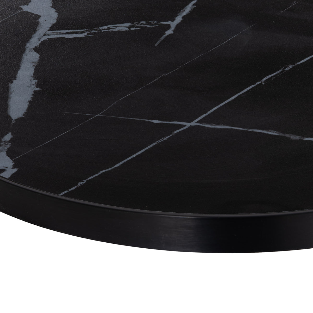 ΕΠΙΦΑΝΕΙΑ ΤΡΑΠΕΖΙΟΥ SINTERED STONE HM6653.03 ΜΕ ΠΛΑΙΣΙΟ ALU ΜΑΥΡΟ Φ70εκ.