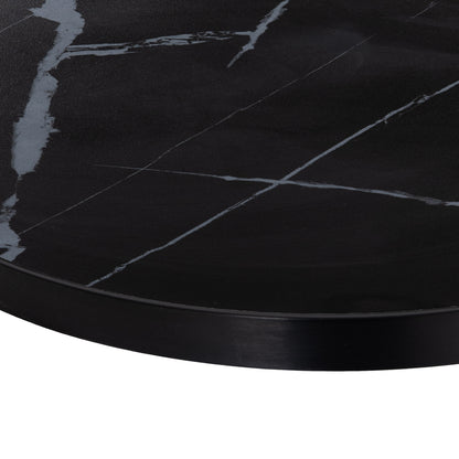 ΕΠΙΦΑΝΕΙΑ ΤΡΑΠΕΖΙΟΥ SINTERED STONE HM6653.03 ΜΕ ΠΛΑΙΣΙΟ ALU ΜΑΥΡΟ Φ70εκ.