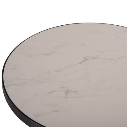 ΕΠΙΦΑΝΕΙΑ ΤΡΑΠΕΖΙΟΥ SINTERED STONE HM6652.02 ΜΕ ΠΛΑΙΣΙΟ ALU ΜΑΥΡΟ Φ60εκ.