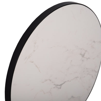 ΕΠΙΦΑΝΕΙΑ ΤΡΑΠΕΖΙΟΥ SINTERED STONE HM6653.02 ΜΕ ΠΛΑΙΣΙΟ ALU ΜΑΥΡΟ Φ70εκ.