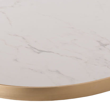 ΕΠΙΦΑΝΕΙΑ ΤΡΑΠΕΖΙΟΥ SINTERED STONE HM6652.12 ΜΕ ΠΛΑΙΣΙΟ ALU ΧΡΥΣΟ Φ60εκ.